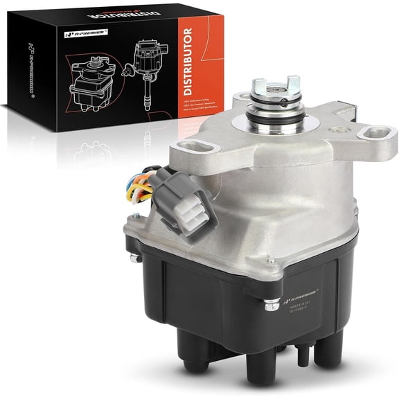 A-Premium Ignition Distributor with Cap & Rotor Compatible with Honda CR-V CRV 1999 2000 2001 L4 2.0L