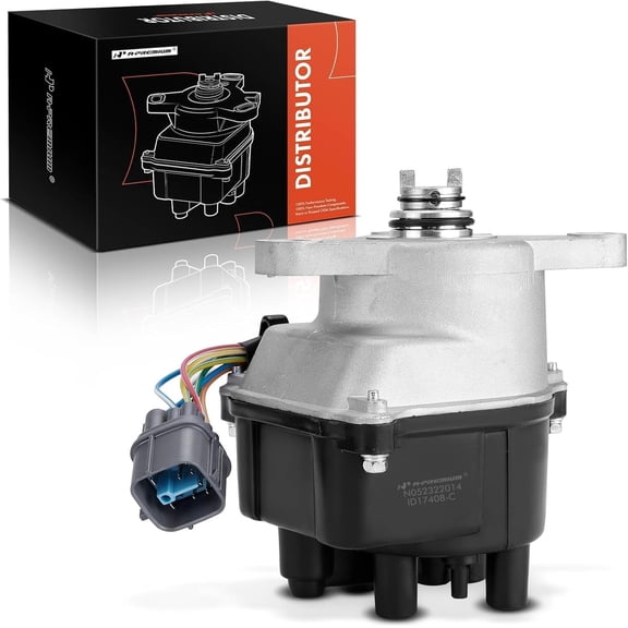 A-Premium Ignition Distributor with Cap and Rotor Compatible with Honda Civic Si 1999-2000, Civic del Sol 1996-1997, 1.6L
