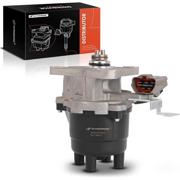 A-Premium Ignition Distributor with Cap and Rotor Compatible with Honda Odyssey 1996-1997 & Isuzu Oasis 1996-1997, 2.2L
