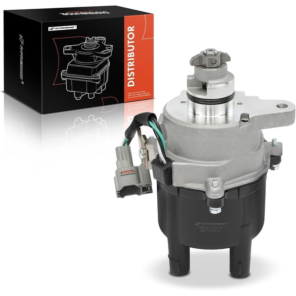 A-Premium Ignition Distributor with Cap and Rotor Compatible with Toyota Corolla 1995-1997, Celica 1996-1997 & Geo Prizm 1995-1997, 1.6L 1.8L
