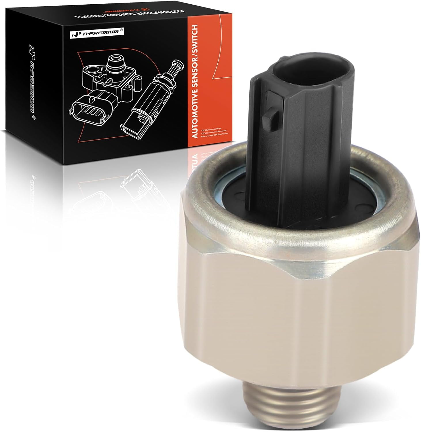 A-Premium Ignition Knock Detonation Sensor Compatible with Honda Accord 2003-2007, Civic 2002-2005, CR-V CRV 2002-2009, Element 2003-2011 & Acura RDX, RSX, TSX, Replace# 30530PNA003, 30530-PPL-A01