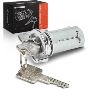 A-Premium Ignition Lock Cylinder with 2 Keys Compatible with Buick, Cadillac, Chevy, Oldsmobile, GMC & Pontiac Vehicles - Malibu, Impala, Century, Electra, Regal, Calais, C10 Pickup, Cutlass, Jimmy