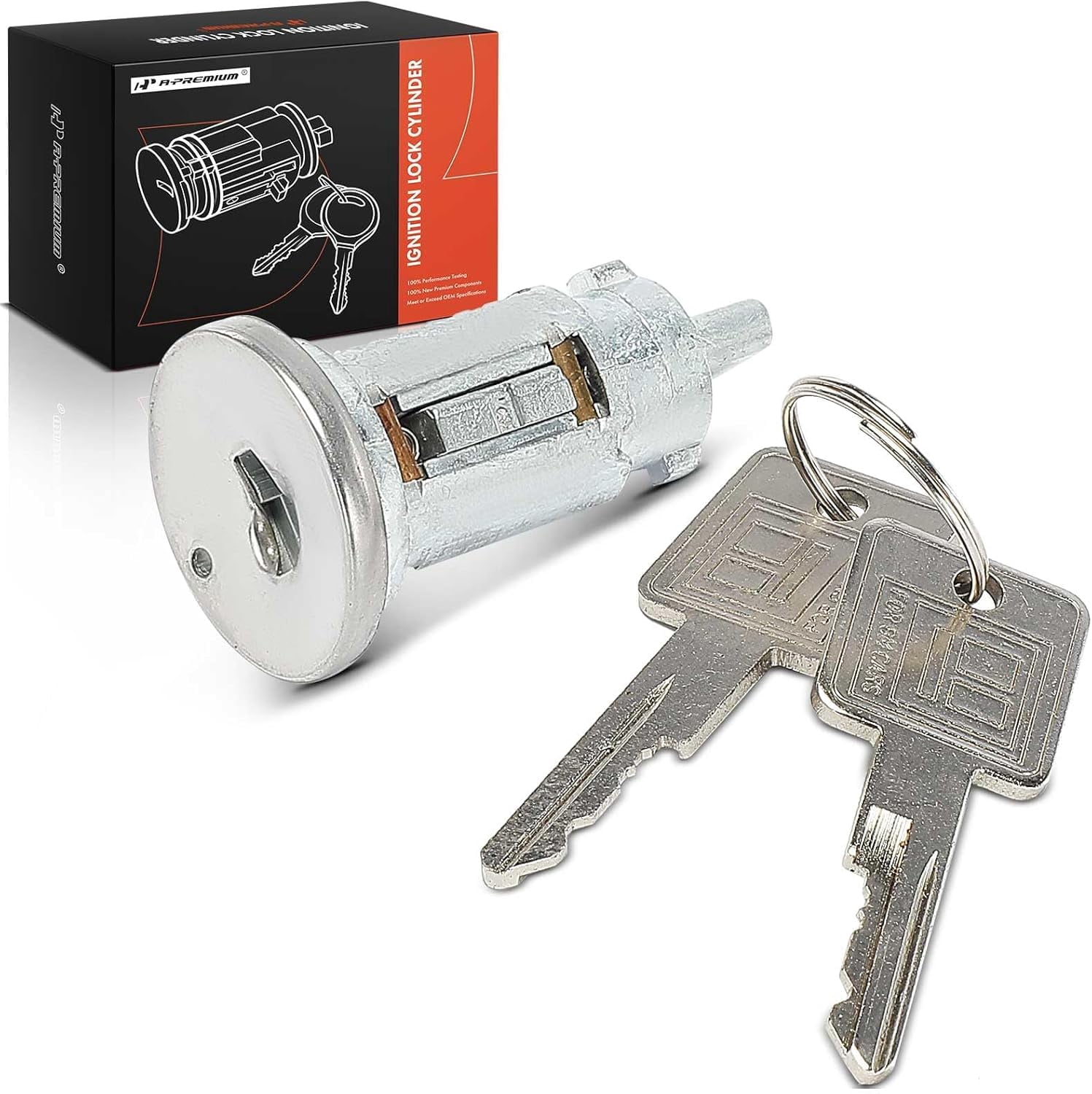 Electra Key A-Premium Ignition Lock Cylinder with 2 keys Compatible with Chevy, GMC ...