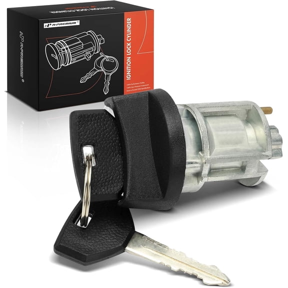 A-Premium Ignition Lock Cylinder with 2 keys Compatible with Jeep, Dodge, Chrysler & Plymouth Vehicles - Grand Cherokee, Ram 1500 2500 3500, Durango, Dakota, B1500, B2500, B3500, Viper, Prowler
