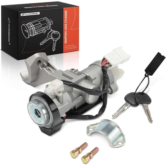 A-Premium Ignition Lock Cylinder with 2 keys Compatible with Hyundai Vehicles - Elantra 2001-2006, Automatic Transmission