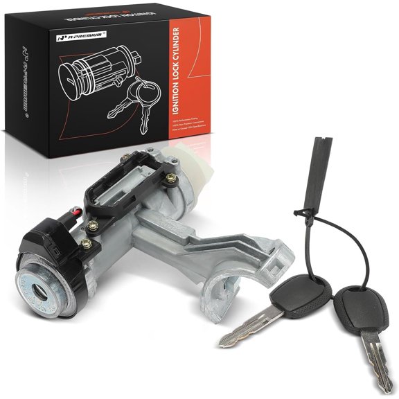 A-Premium Ignition Lock Cylinder with 2 keys Compatible with Kia Vehicles - Spectra, Spectra5, 2005 2006 2007, Automatic Transmission