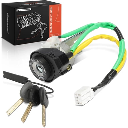 A-Premium Ignition Lock Cylinder with 3 keys Compatible with Hyundai Azera 2006 2007 2008, Professional anti-theft ECU reprogramming is required during installation