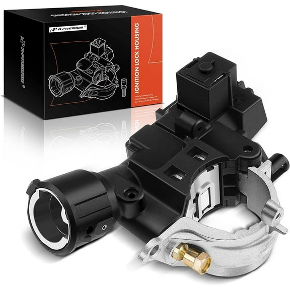 A-Premium Ignition Lock Housing with Ignition Switch Compatible with Ford Focus 2009-2011 Escape Mercury Mariner 2008-2010 Mazda Tribute 2008-2011