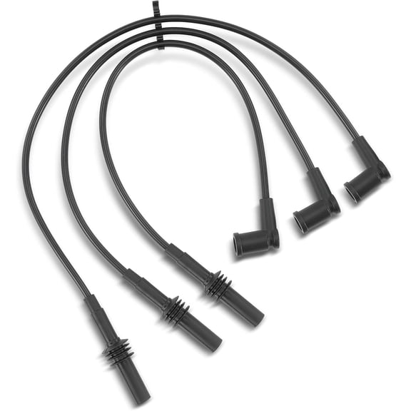 A-Premium Ignition Spark Plug Wires Set of 3 Compatible with Dodge Ram 1500 Dakota Durango Nitro Jeep Grand Cherokee Commander Liberty Ram 1500 Dakota Mitsubishi Raider 3.7L