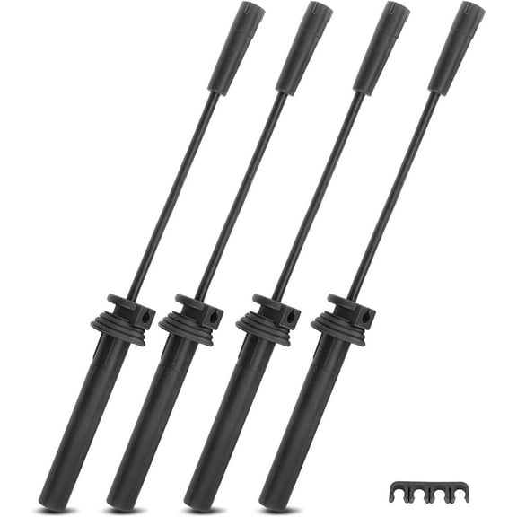 A-Premium Ignition Spark Plug Wires Set of 4 Compatible with Chrysler Cirrus Sebring 2001-2006, PT Cruiser 2001-2010, Voyager 2001-2003 & Dodge Caravan Neon Stratus