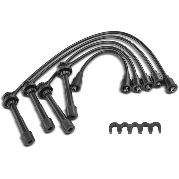 A-Premium Ignition Spark Plug Wires Set of 5 Compatible with Chevrolet Metro Tracker 1998 & Geo Tracker & Pontiac Firefly & Suzuki Esteem, Sidekick, Swift X-90