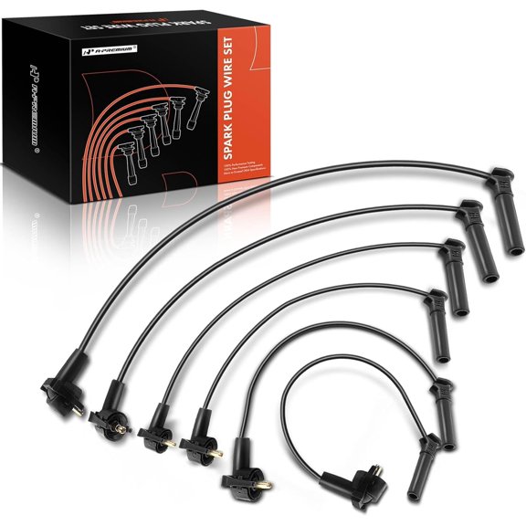 A-Premium Ignition Spark Plug Wires Set of 6 Compatible with Ford Explorer 2002-2010, Explorer Sport Trac 2007-2010 & Mercury Mountaineer 2001-2010, V6 4.0L