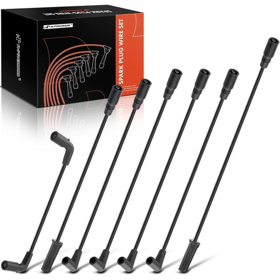 A-Premium Ignition Spark Plug Wires Set of 7 Compatible with Chevrolet Silverado 1500 Express Astro Blazer K1500 S10 & GMC Savana Sierra Jimmy Sonoma & Isuzu & Oldsmobile