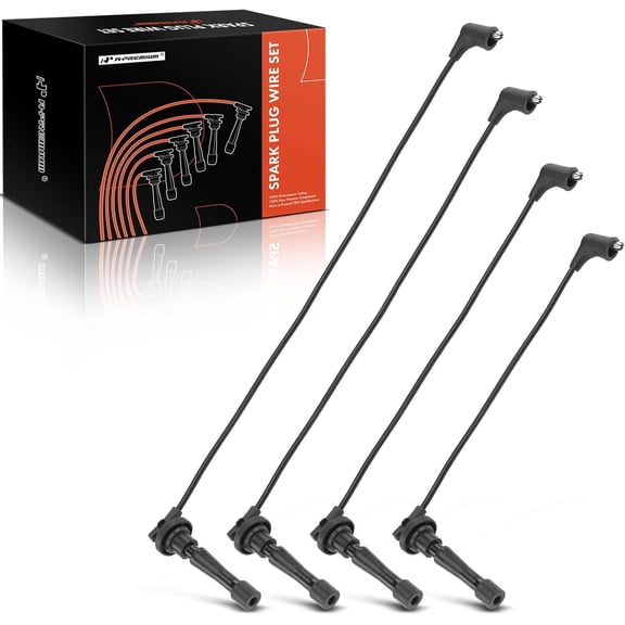 A-Premium Ignition Spark Plug Wires Set of 4 Compatible with Honda CR-V CRV 1997-2001 & Acura Integra 1990-2001, 1.8L 2.0L DOHC