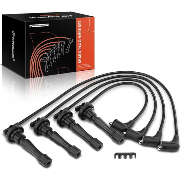 A-Premium Ignition Spark Plug Wires Set of 4 Compatible with Honda CR-V CRV 1997-2001 & Acura Integra 1990-2001 1.8L 2.0L