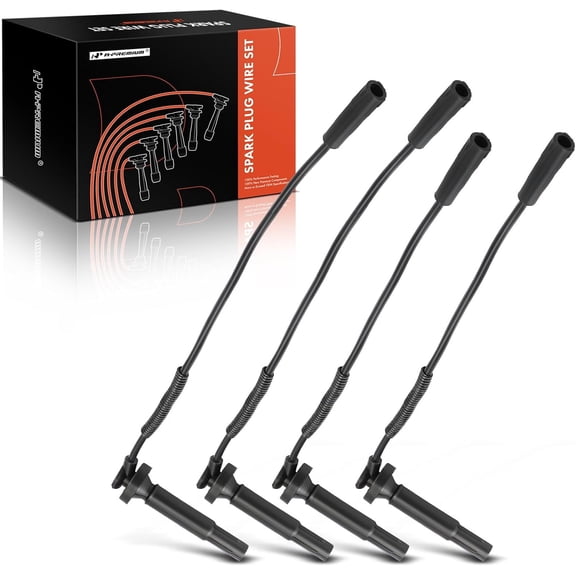 A-Premium Ignition Spark Plug Wires Set of 4 Compatible with Subaru Baja 2003-2006, Forester Impreza Legacy 1999-2004, Outback 2000-2004, 2.2L 2.5L