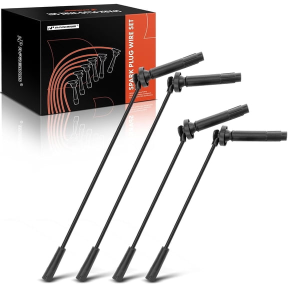 A-Premium Ignition Spark Plug Wires Set of 4 Compatible with Subaru Outback 2000-2004, Forester Impreza Legacy 1999-2004, Baja 2003-2006, 2.2L 2.5L