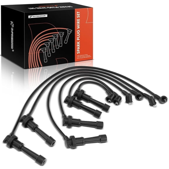 A-Premium Ignition Spark Plug Wires Set of 6 Compatible with Dodge Stealth 1991-1996 & Mitsubishi 3000GT 1991-1999, Diamante 1992-1995, V6 3.0L DOHC