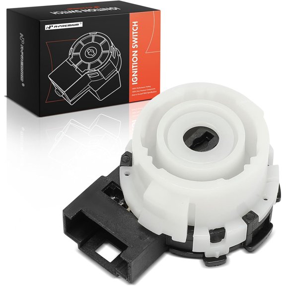 A-Premium Ignition Starter Switch Compatible with Volkswagen & Audi Vehicles - Jetta Golf Tiguan Beetle Eos GTI Rabbit R32 Golf City A3 A3 Quattro TT TT Quattro R8 TTS Quattro - 6 Blades