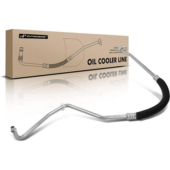 A-Premium Inlet Engine Oil Cooler Line Hose Assembly Compatible with Chevrolet Silverado 2500 Suburban Avalanche GMC Sierra 2500 3500 Yukon XL 2500