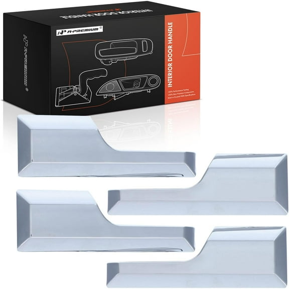 A-Premium Inside Interior Door Handles Compatible with Ford Expedition 2007-2017 & Lincoln Navigator 2007-2017, Chrome, 4-PC Set, Front & Rear Driver and Passenger Side