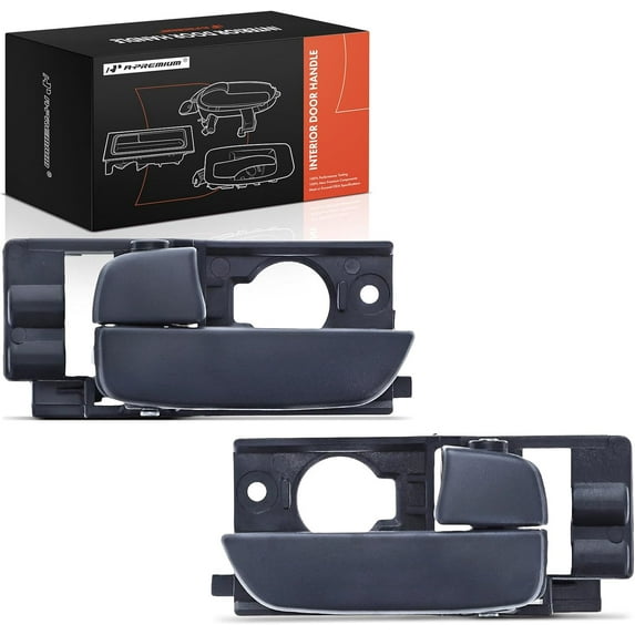 A-Premium Inside Interior Door Handles Compatible with Hyundai Accent 2006-2011, Gray Blue, 2-PC Set, Front Left & Right Driver and Passenger Side