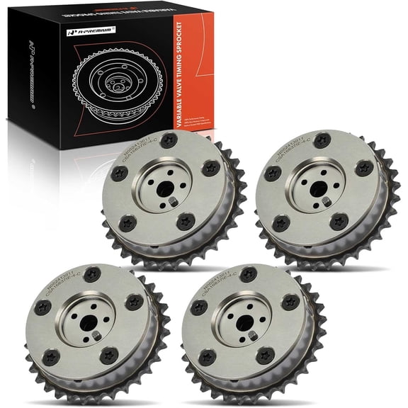 A-Premium Intake and Exhaust Variable Valve Timing (VVT) Sprocket Gear Camshaft Adjuster Compatible with Buick LaCrosse 2005-2006, Rendezvous 2004-2006 & Cadillac SRX 2004-2006, CTS 2004-2006, STS