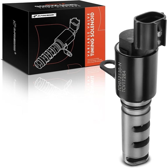 A-Premium Intake Engine Variable Valve Timing (VVT) Solenoid Compatible with Hyundai Genesis Coupe, Sonata, Tucson, Santa Fe & Kia Forte, Optima, Magentis, Sportage, Replace# 2435525000, 243552G000