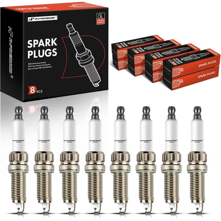 A-Premium Iridium Platinum Spark Plugs Compatible with BMW X5 550i F10 550i GT F10 550i GT xDrive 550i xDrive F10 X6 650i F12 650i xDrive 750i F01 750Li F01 750Li xDrive 4.4L Pack of 8