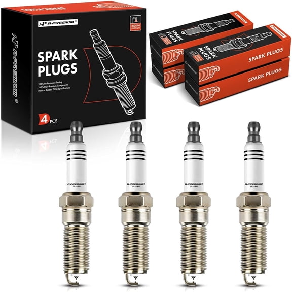 A-Premium Iridium & Platinum Spark Plugs Compatible with Chevrolet Malibu, Cobalt, Classic, Cavalier & Oldsmobile Alero & Pontiac Pursuit, Sunfire & Saturn Ion, L100, L200, LS, LW1 Vue, Pack of 4