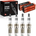thumbnail image 1 of A-Premium Iridium & Platinum Spark Plugs Compatible with Ford Taurus, Ranger, Courier & Chevrolet S10 & GMC Sonoma & Mercedes-Benz W201 190E & Mazda B2300 & Eagle Medallion & Renault Fuego, Pack of 4, 1 of 9