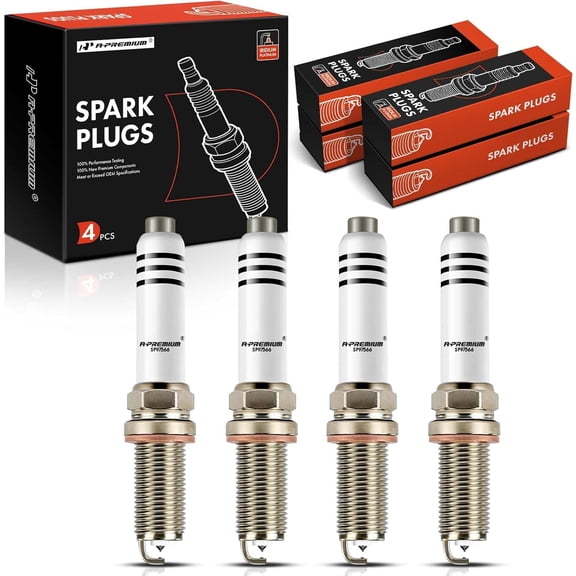 A-Premium Iridium Platinum Spark Plugs Compatible with Mercedes-Benz C300 2019-2020, E350 2020-2020, GLE350 2020-2021, GLC300 2020-2021, CLA250 2020-2021, CLA35 AMG, A220, A250, Pack of 4