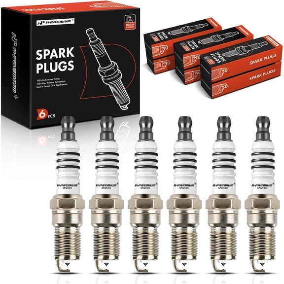 A-Premium Iridium Platinum Spark Plugs Compatible with Ford Freestar 2006-2007 3.6L, Pack of 6