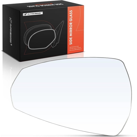 A-Premium Left Driver Side Heated Mirror Glass with Backing Plate - Compatible with Audi A3 2015-2020 - Exterior Side View Flat Mirror