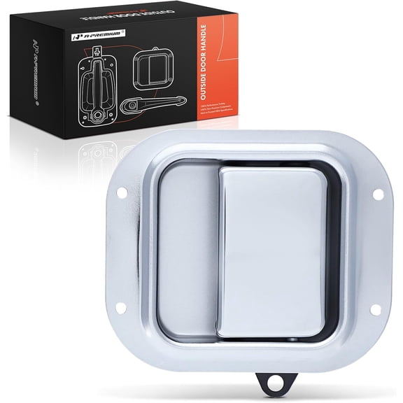 A-Premium Left Driver Side Interior Door Handle Compatible with Peterbilt 330 1995-2005, 349 1984-1987, 353 1981-1987, 357 1986-2002 2005, 359 1981-1987, 362, 377, 378, 379, Chrome