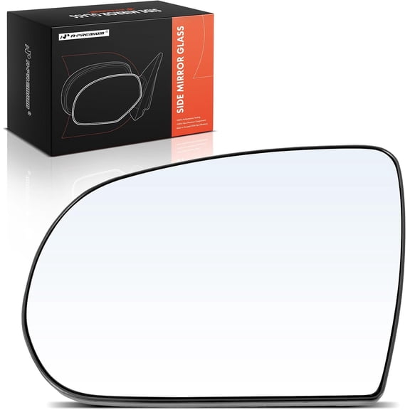 A-Premium Left Driver Side Non-Heated Mirror Glass with Backing Plate Compatible with Jeep KL Series Cherokee 2014-2023 - Exterior Side View Flat Mirror, Replace # 68228911AA
