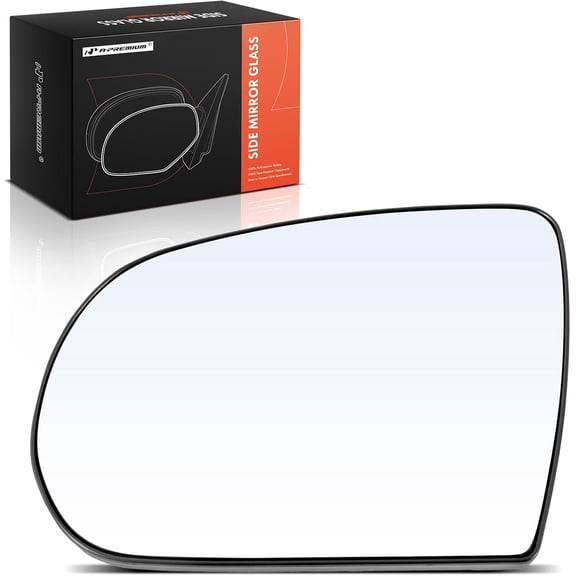 A-Premium Left Driver Side Non-Heated Mirror Glass with Backing Plate Compatible with Jeep KL Series Cherokee 2014-2023 - Exterior Side View Flat Mirror, Replace # 68228911AA