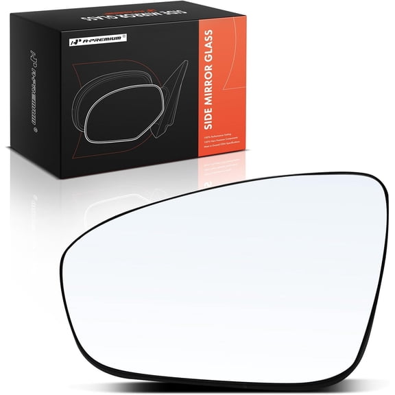 A-Premium Left Driver Side Non-Heated Mirror Glass with Backing Plate Compatible with Nissan Altima 2019 2020 2021 2022 2023 - Exterior Side View Flat Mirror