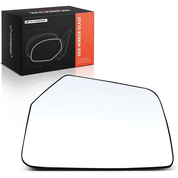A-Premium Left Driver Side Non-Heated Mirror Glass with Backing Plate - Compatible with Chevrolet Impala 2014-2019 - Exterior Side View Flat Mirror