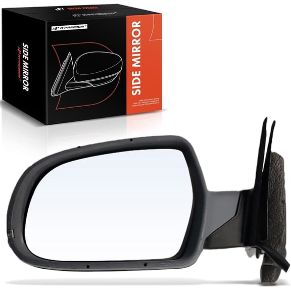 A-Premium Left Driver Side Power Door Mirror - Compatible with Audi A3 Quattro 2011 2012 2013 - Heated Manual Folding Outside Rear View Mirror with Turn Signal - Painted to Match