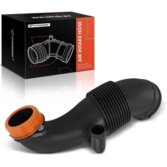 A-Premium Left Engine Air Clean Intake Tube Hose Compatible with BMW X5 2012-2018, X6 2015-2019, 4.4L