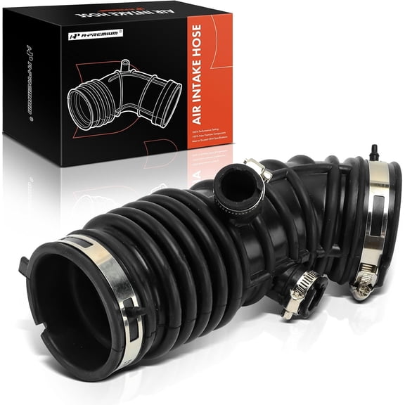A-Premium Left Engine Air Clean Intake Tube Hose W/Clamps Compatible with Infiniti QX50 2014-2017, Q60 2014-2015, G37 2008-2013, Q40 2015 & Nissan 370Z 2009-2020, 3.7L