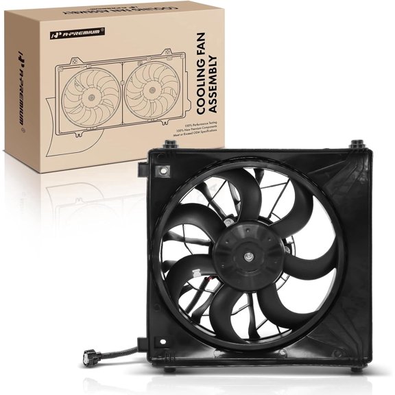 A-Premium Left Engine Radiator Cooling Fan Assembly Compatible with Select Tesla Models - Model S 2012-2020 - Replace# 600761400D 6007614-00-D