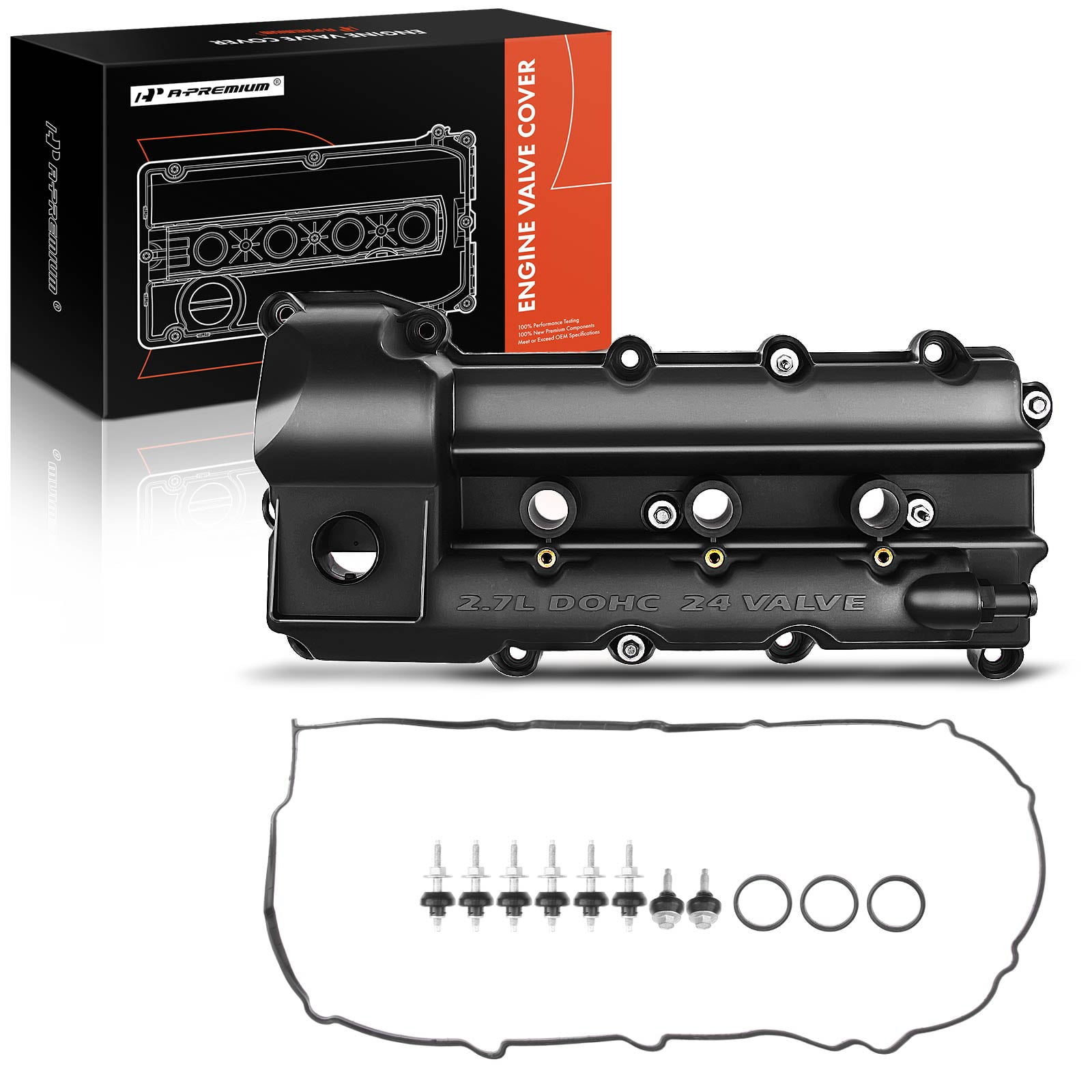 Left Engine Valve Cover With Gasket & Bolts Compatible For