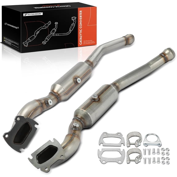 A-Premium Left and Right 2-PC Catalytic Converter with Gasket Kit Direct-Fit Compatible with Jeep WK2 Series Grand Cherokee & Dodge Durango, 2011 2012, 3.6L, E.P.A. Compliant, Replace# 68037894AE
