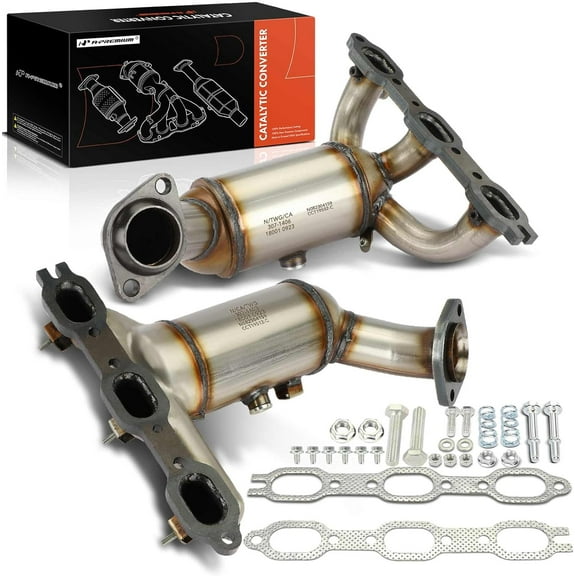 A-Premium Left and Right 2-PC Exhaust Manifold Catalytic Converter Kit Direct-Fit Compatible with Dodge Grand Caravan, Journey, Avenger & Chrysler Town & Country, Pacifica, 3.5L 4.0L, EPA Compliant