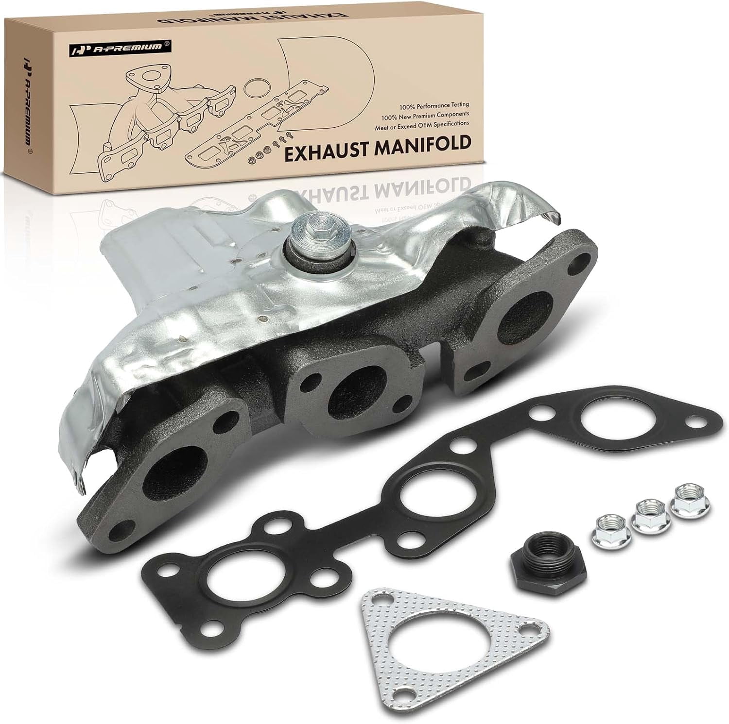 2 Pcs Left & Right Exhaust Manifold with Gasket for Nissan Frontier Xterra 4.0L | A-Premium