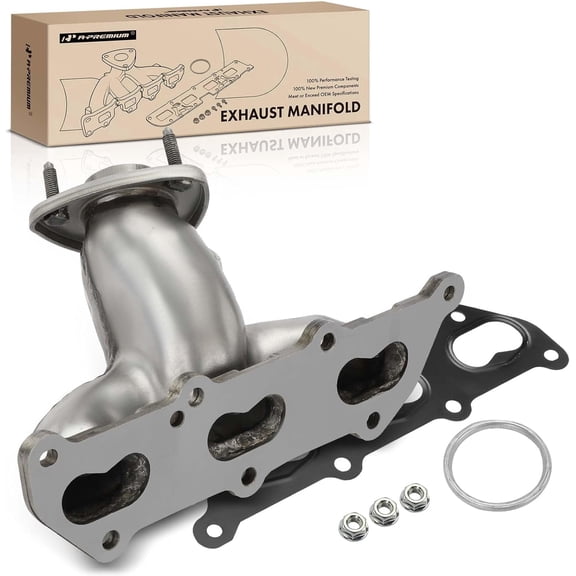 A-Premium V6 3.2L Exhaust Manifold Kit W/Gasket & Nuts Compatible with Cadillac CTS 2003-2004, Left Side, Replaces 24412093
