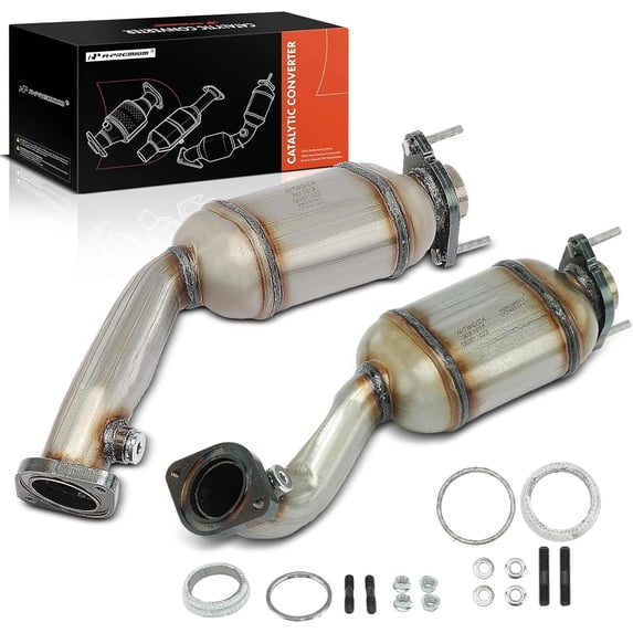 A-Premium Left and Right Catalytic Converter Kit Direct-Fit Compatible with Cadillac SRX 2004-2007 3.6L, STS 2005-2007 3.6L, EPA Compliant