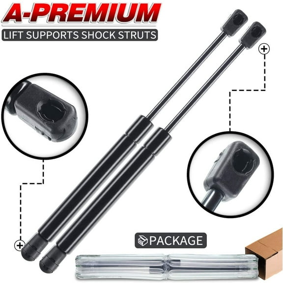 A-Premium Lift Supports Shock Struts Replacement for Extended Length 12" Compressed Length 8.05" Force 30.00lbs 10mm Ball Socket 2-PC Set